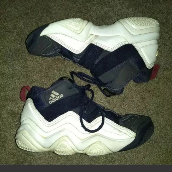 2012 Adidas Top Ten 2000 Basketball White Indigo - Picture 1 of 5